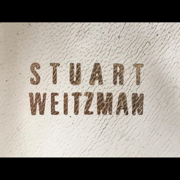 Stuart Weitzman Red Open Toe Wedge Heels - Picture 4 of 5